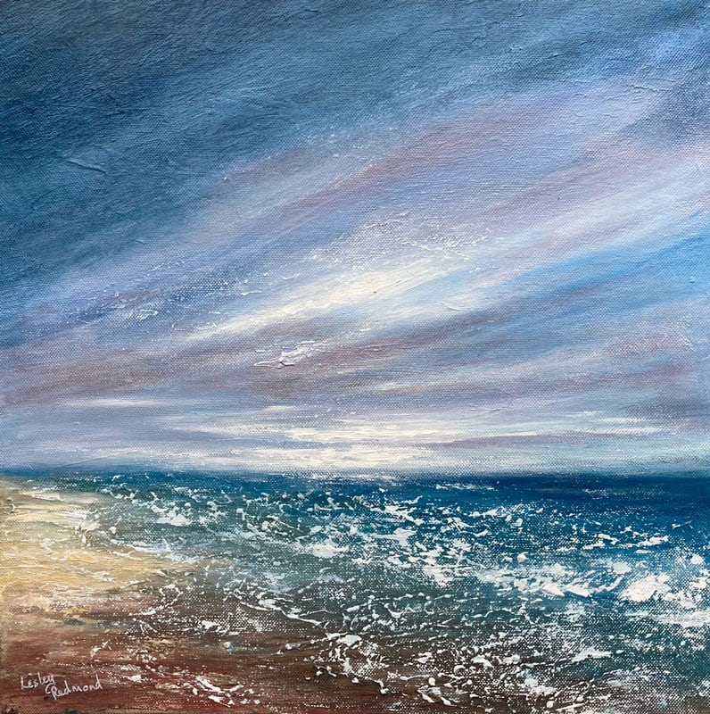 Rough sea and sweeping sky