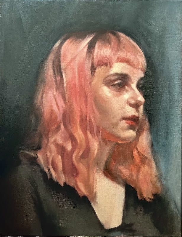 Abbey with Pink Hair